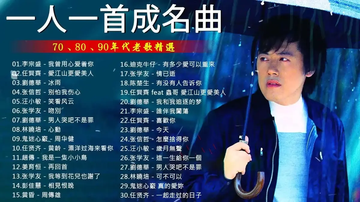 8090年代经典华语怀旧音乐车载u盘歌曲资源下载-一人一首成名曲原唱经典老歌