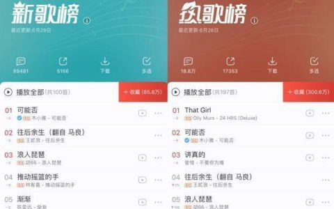 网易云音乐超过10W+评论的896首歌曲合集-精选热歌榜音乐下载